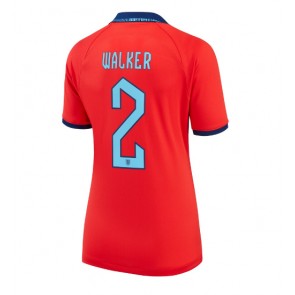 England Kyle Walker #2 Bortatröja Kvinnor VM 2022 Kortärmad